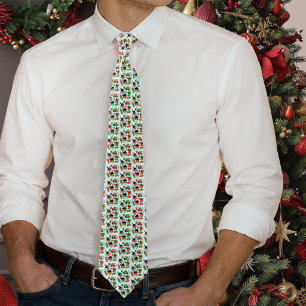 Corbata Patrón de regalos de Navidad de gatos negros