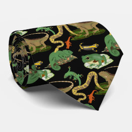 Corbata Patrón de Reptiles, Lizards y Anfibios