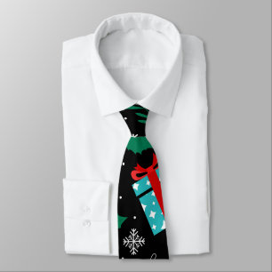 Corbata Patrón de resumen de Navidades elegantes