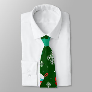 Corbata Patrón de resumen de Navidades verdes
