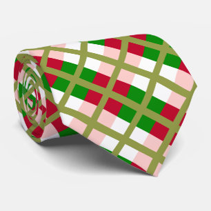 Corbata Patrón de retro Navidades colocados