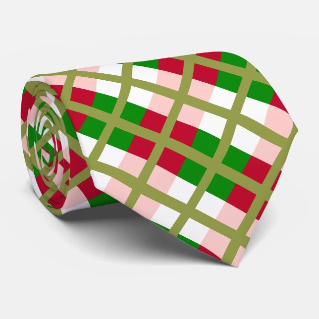 Corbata Patrón de retro Navidades colocados (Enrollado)