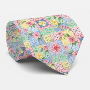 Corbata Patrón de rosa de colcha vintage