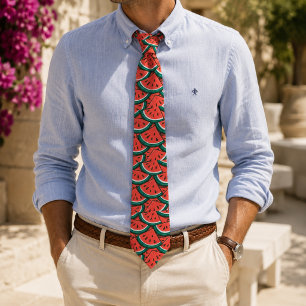 Corbata Patrón de sandía