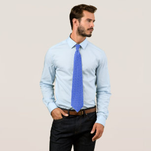 Corbata Patrón de seda Manly Man Blue Yeti