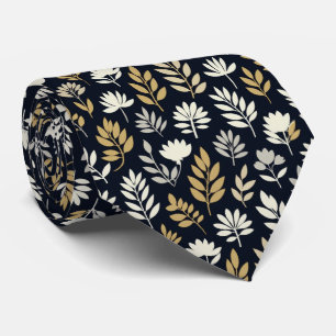 Corbata Patrón de silueta floral