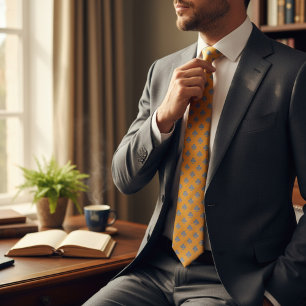 Corbata Patrón de símbolo del club - Campana dorada