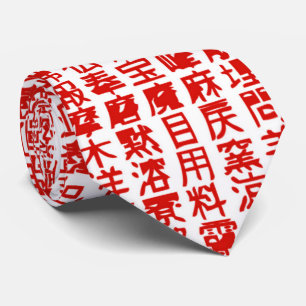 Corbata patrón de símbolos fresco de Japón