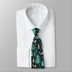 Corbata Patrón de símbolos modernos de Navidad