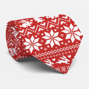 Corbata Patrón de suéter de Navidad de conejitos festivos