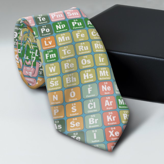 Corbata Patrón de tabla periódica de elementos (Periodic Table Pattern Tie)