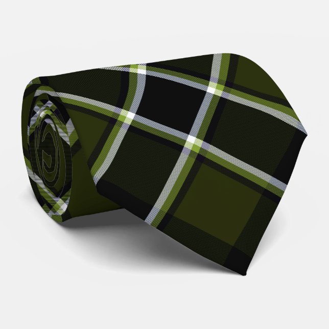 Corbata Patrón de Tartán de camuflaje moderno militar (Enrollado)