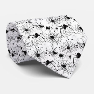 Corbata Patrón de telaraña de Halloween