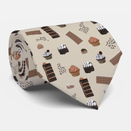 Corbata Patrón de tema del chocolate