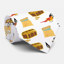 Corbata Patrón de tema del escudo Pirata