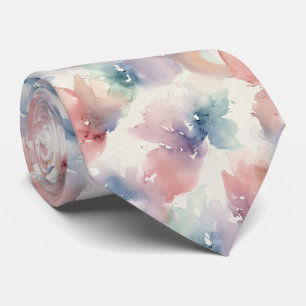 Corbata Patrón de textura de acuarela pastel
