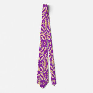 Corbata Patrón de textura de mármol dorado elegante y con