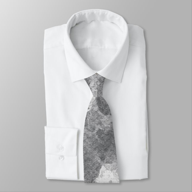 Corbata Patrón de textura de mármol gris oscuro (Atado)