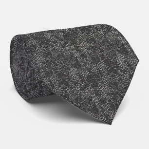 Corbata Patrón de textura de piel de serpiente de lujo