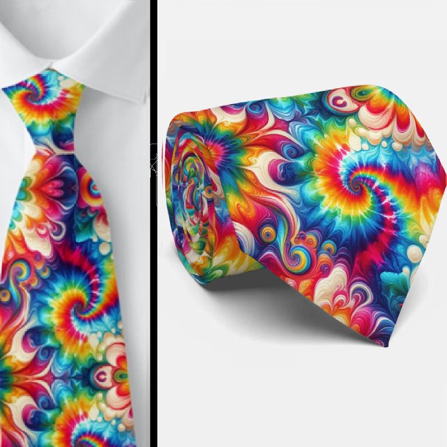 Corbata Patrón de Tie-Dye Psicodélico (Subido por el creador)