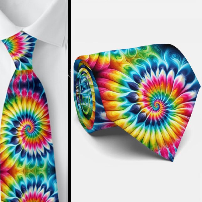 Corbata Patrón de Tie-Dye Psicodélico (Subido por el creador)