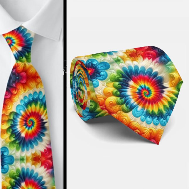 Corbata Patrón de Tie-Dye Psicodélico (Subido por el creador)