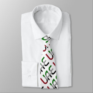 Corbata Patrón de tipografía de bandera de Emiratos Ára