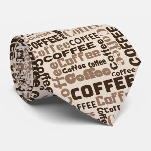 Corbata Patrón de tipografía de café vintage (2)