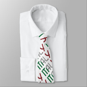 Corbata Patrón de tipografía de colores de la bandera it