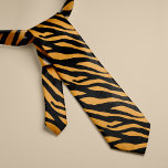 Corbata Patrón de tiras de tigre<br><div class="desc">Corbata del personalizado de impresión de tigres</div>