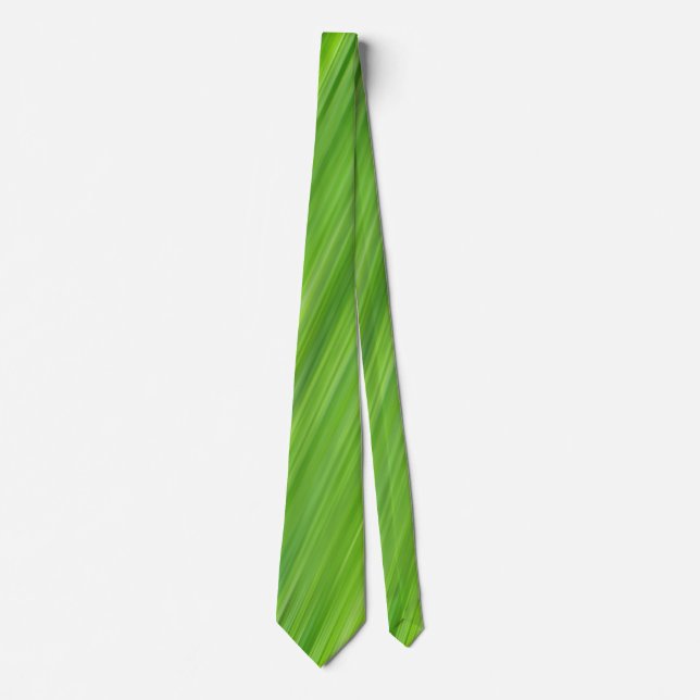 Corbata Patrón de tiras verdes (Anverso)