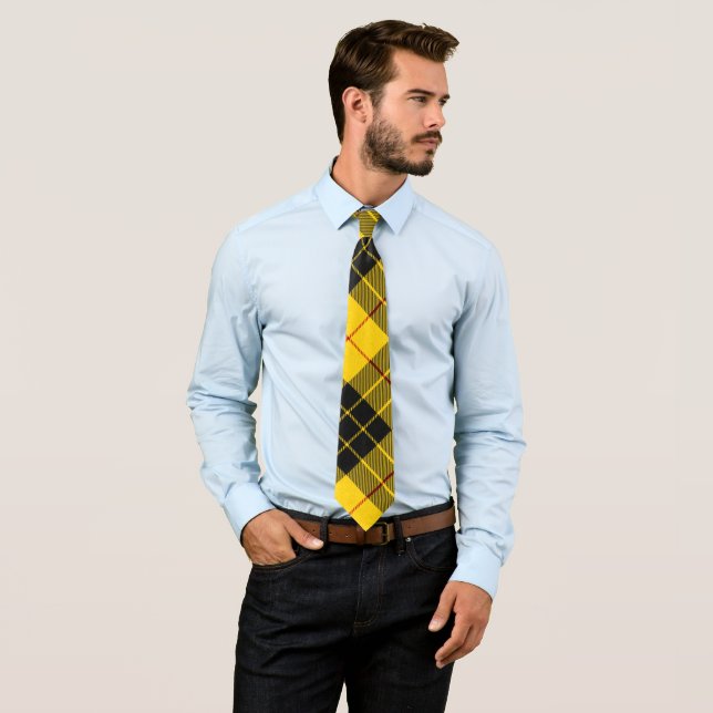 Corbata Patrón de tracción de clan tartán de MacLeod Scott (In situ)