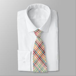 Corbata Patrón de trenzado de color pastel con puntos