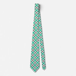 Corbata Patrón de trenzado verde marrón moderno