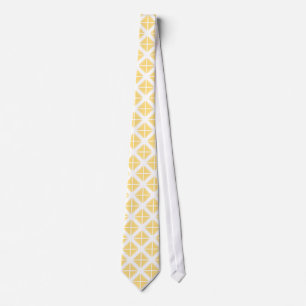 Corbata Patrón de triángulo de moda amarillo