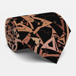 Corbata Patrón de triángulo negro marrón