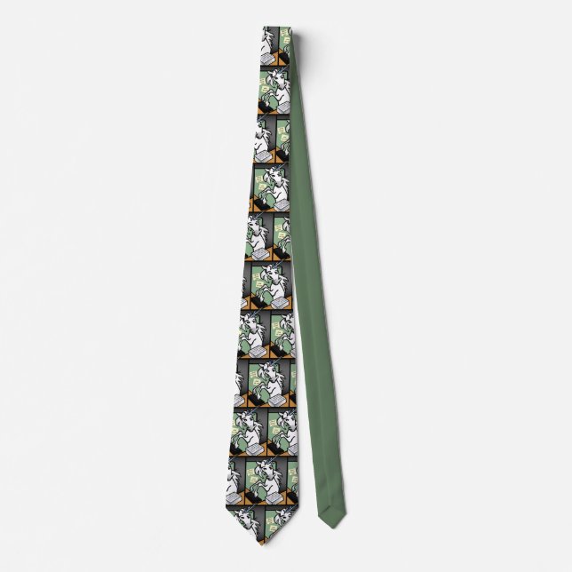 CORBATA PATRÓN DE UNICORN CLÉRICO DIVERTIDO (Anverso)
