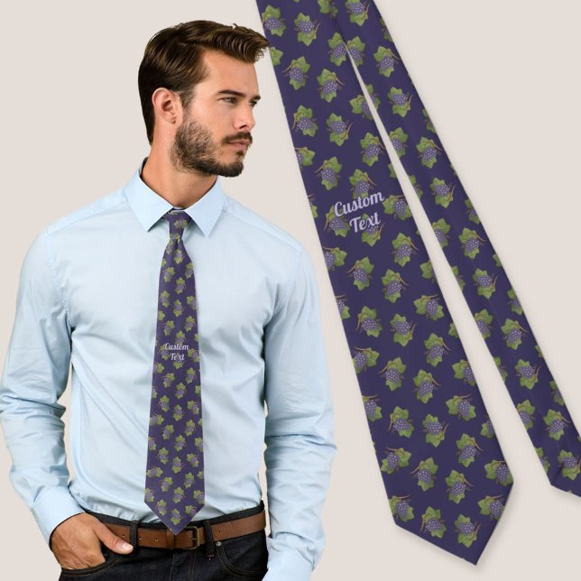 Corbata Patrón de Uvas Lila (Subido por el creador)