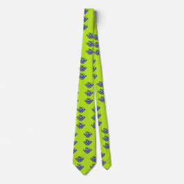 Corbata Patrón de uvas moradas en verde