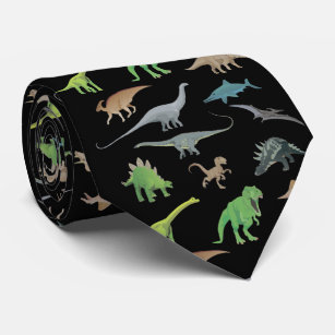 Corbata Patrón de varios dinosaurios