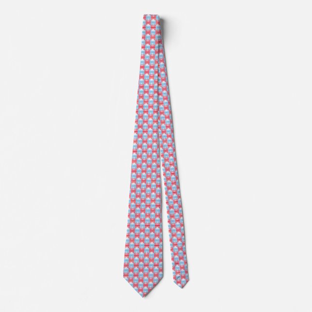 Corbata Patrón de velero y ancla (Anverso)