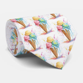 Corbata Patrón de verano colorido del helado
