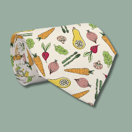 Corbata Patrón de verduras en el mercado