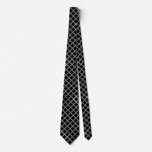 Corbata Patrón de verificador Diagonal 2tn.b Negro BG