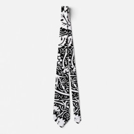 Corbata Patrón de vid de uva negra y blanca de William Mor