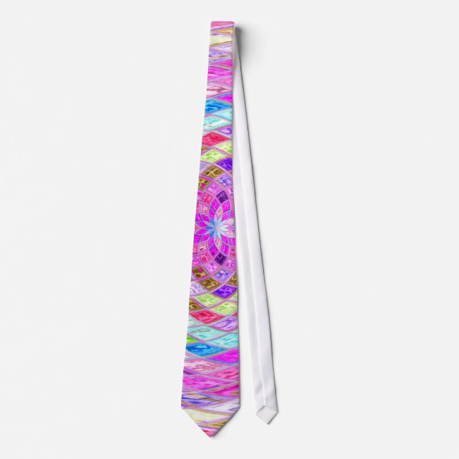 Corbata Patrón de vidrio manchado #5 (Anverso)