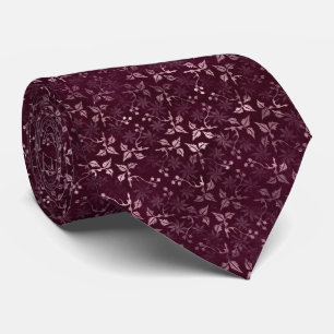 Corbata Patrón de Vino de Zarzamora 