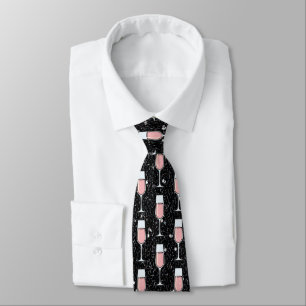 Corbata Patrón de Vino Rosado