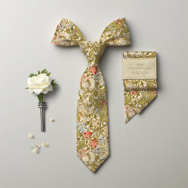 Corbata Patrón de vintage de William Morris Golden Lily