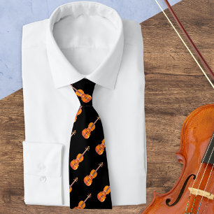 Corbata Patrón de violín para amantes de la música